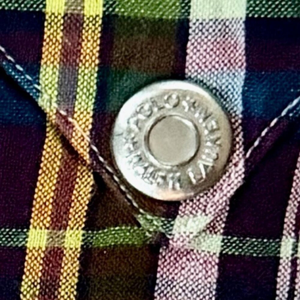 Vintage Polo Ralph Lauren RL Western Plaid Shirt- Men's Size XL - VERY Good Cond - Picture 14 of 14
